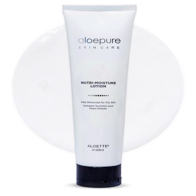 Aloette Facial Moisturizer for Oily & Irritable Skin, Nutri Moisture Lotion - Lightweight Daily Moisturizer for Uneven Skin Tone, Breakouts & Acne - Moisturizing, Hydrating & Soothing Face Cream