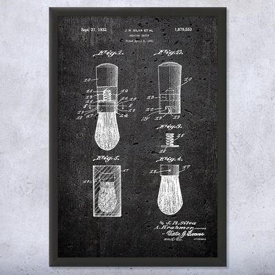 Framed Shaving Brush Print, Barber Shop Art, Barber Gift, Bathroom Decor, Stylist Gift, Salon Wall Art, Shaving Gift Dark Concrete (8x10)