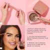 tarte big ego fill service brow brush & spoolie  Angled Brow Brush for Easy Eyebrow Shaping & Filling, Dual-Ended Makeup Tool for Defined Brows, Vegan & Cruelty Free view 2