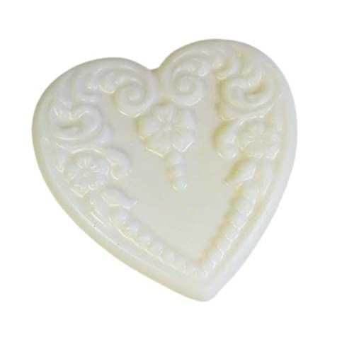 3 Pc Lg Heart shaped Honeysuckle Scented Soap Set - Shea Butter Goat Milk Soap