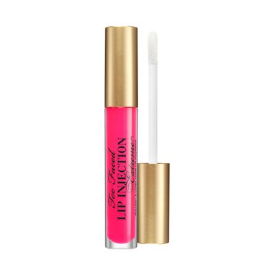 Too Faced Lip Injection Extreme Lip Plumper Gloss | Hydrating, Glossy, & Helps Volume Appear Fuller Over Time, 0.14 Fl Oz, Pink Punch