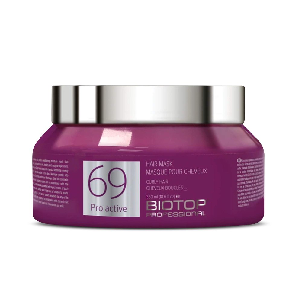 Biotop Professional 69 Pro Active Hair Mask for Curly and Wavy Hair Types 11.8 oz