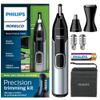 Norelco Philips Nose Trimmer 5000, for Nose, Ears, Eyebrows, Black and Silver, NT5600/42 view 1