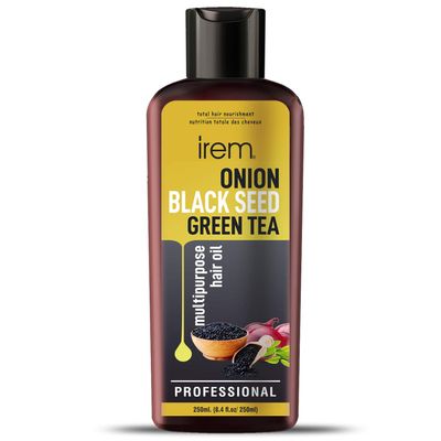Irem Onion & Black Seed Hair Oil For Hair Growth With Green Tea Oil Promotes Hair Growth Control Hair Fall & Dandruff 250ml