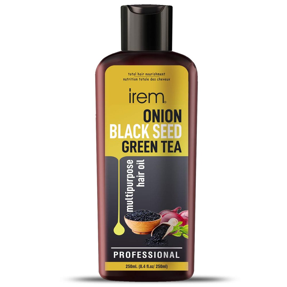 Irem Onion & Black Seed Hair Oil For Hair Growth With Green Tea Oil Promotes Hair Growth Control Hair Fall & Dandruff 250ml