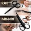 Utopia Care Eyebrow Scissors, Professional Stainless Steel Small Shears for Men and Women, Nose Hair Scissors for Grooming Mustache, Beard, Eyelashes, Ear Hair Trimming, Black view 4