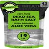 Aromasong Dead Sea Salt with Organic Aloe Vera, Spa Bath Salts, 19 Lbs Fine Bulk resealable Pack, 100% Pure & Natural, Soak for Women & Men for Tired Muscles & Skin Issues (Packaging May Vary) view 1