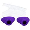 Super Sunnies Slim Flex UV Eye Protection FDA Compliant Eyeshields, Tanning Bed Goggles, Red Light Therapy Glasses - Purple view 1
