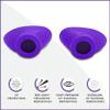 Super Sunnies Slim Flex UV Eye Protection FDA Compliant Eyeshields, Tanning Bed Goggles, Red Light Therapy Glasses - Purple view 2