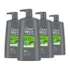 DOVE MEN + CARE 2-in-1 Shampoo and Conditioner Fresh and Clean 4 Count Nourishes and Invigorates Helps Strengthen Hair 25.4 oz view 1