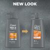 DOVE MEN+ CARE 2-in-1 Shampoo + Conditioner Thick + Strong 4 count for Fortifying Hair from Root to Tip, with Calcium, 25.4 oz view 3