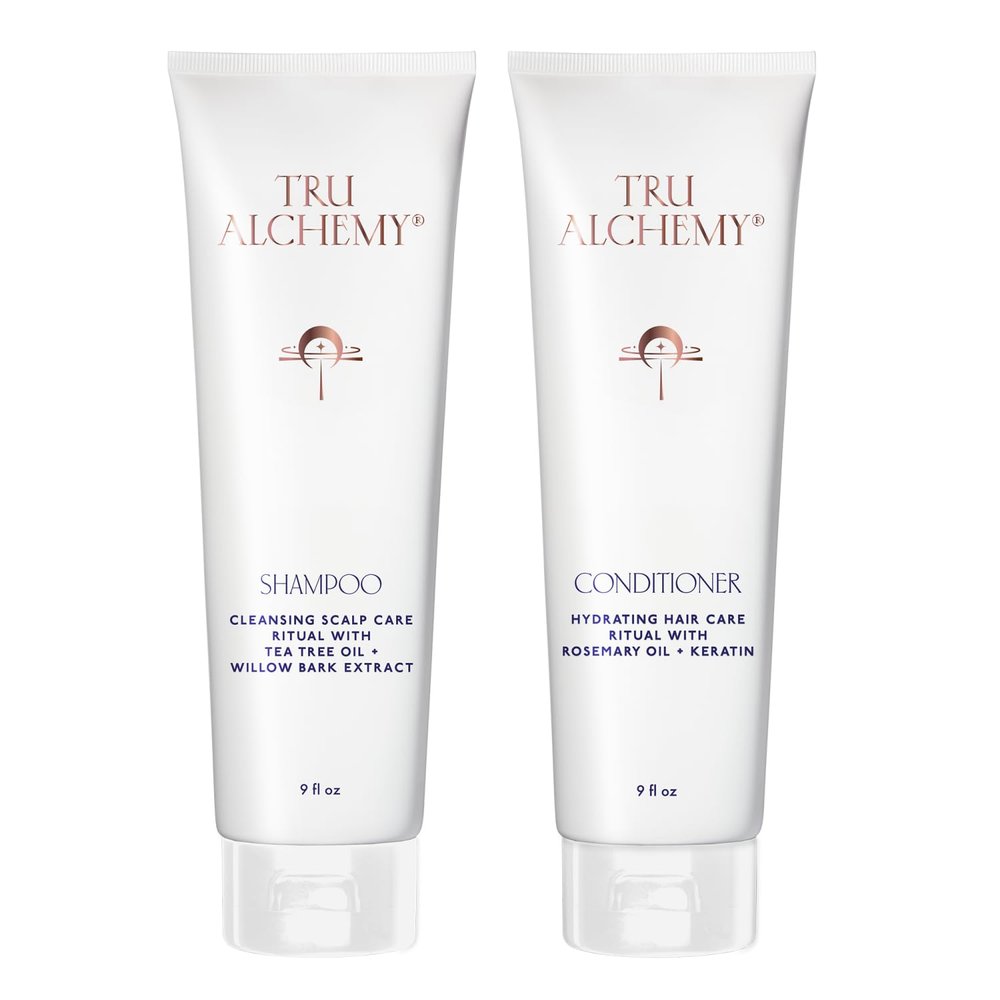 Tru Alchemy Shampoo & Conditioner - Best Shampoo and Conditioner for Dry Damaged Hair - Speed Up Hair Growth and Boost Volume, 9 fl oz.