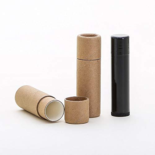 9 mL Kraft Paperboard Lip Balm/Salve/Cosmetic/Lotion Tubes x50