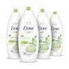 Dove Refreshing Body Wash Cucumber and Green Tea 4 Count Revitalizes and Refreshes Skin Cleanser That Effectively Washes Away Bacteria While Nourishing Your Skin 22 oz view 1