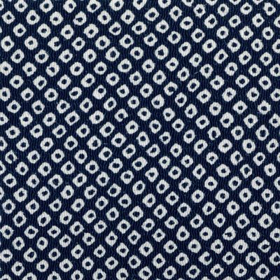 NBK Jirimen Yuzen Piercing Piercing, Navy Blue, Width Approx. 27.6 inches (70 cm) x 9.8 ft (3 m) Cut Y020-15-3M