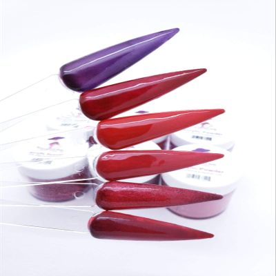 Extravaganza Red Acrylic Collection 6jars 7grms each