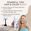 VITAMINS hair cosmetics Keratin Purple Shampoo for Blondes - Blue Shampoo - Hair Toner for Bleached Hair - Tones Brassiness & Repairs Blonde, Silver, Grey, White & Ash Gray Locks view 4
