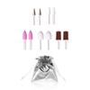 2-Pack Replacement Attachments for Electric Cordless Manicure/Pedicure Nail File Set with Stand & LED Light, 5-in-1 Buffer, Polisher, Shaper, Shiner view 1
