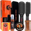 Tame The Wild Pro Beard Grooming Kit for Men - Heated Straightener with 12 Temp Settings, Heat Protector Spray, Soap, Balm, Comb & Travel Case - Gift Set view 1