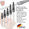3 Swords Germany - Brand Quality Sapphire Metal Nail File Set (5 pcs.) with 3-Way Nail Buffer (1 pc.), Manicure Pedicure Finger & Toe Nail Care - Made in Solingen Germany (671) view 2