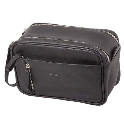 ALASSIO Women's Toiletry Bag, Black, ca. 16 x 24,5 x 12 cm