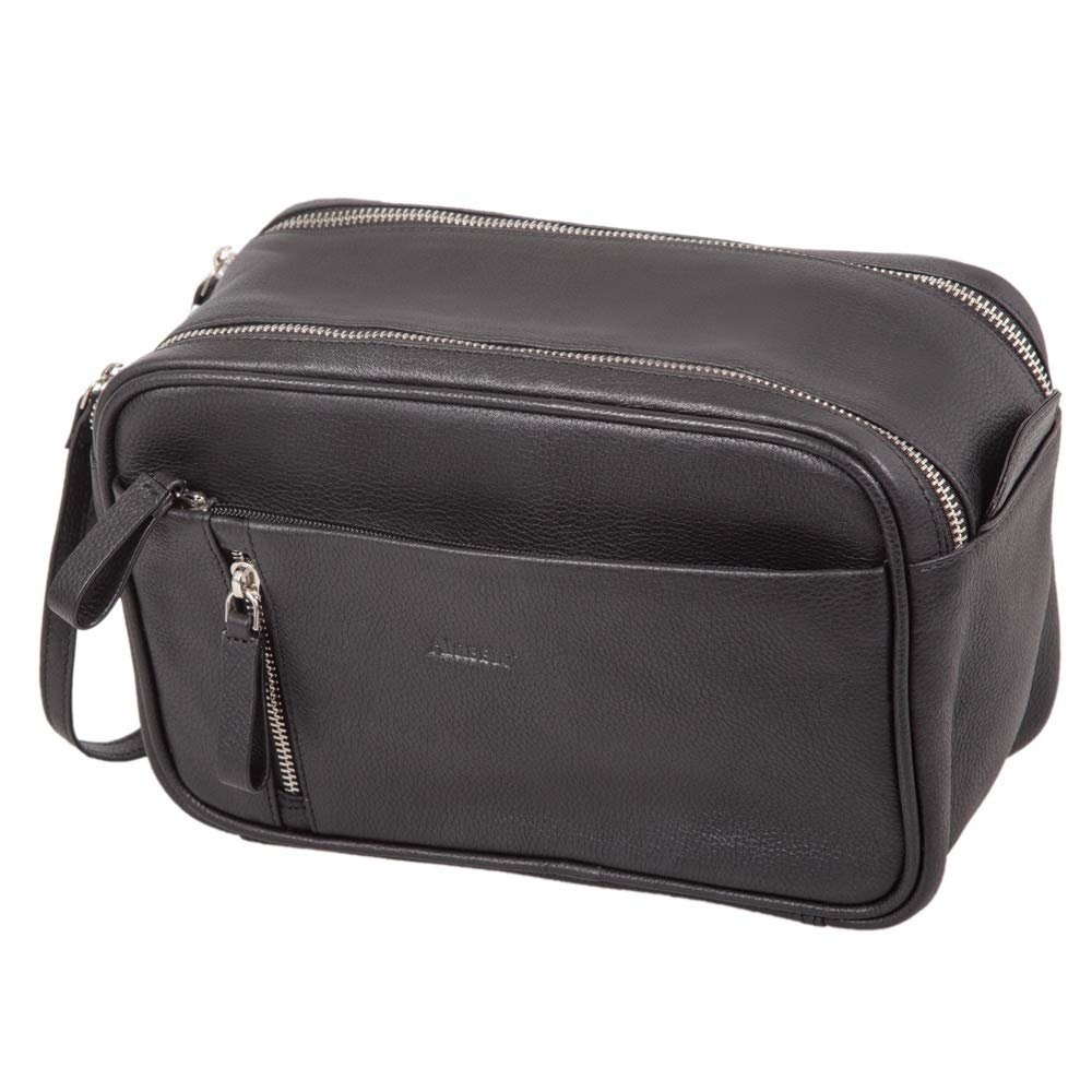 ALASSIO Women's Toiletry Bag, Black, ca. 16 x 24,5 x 12 cm