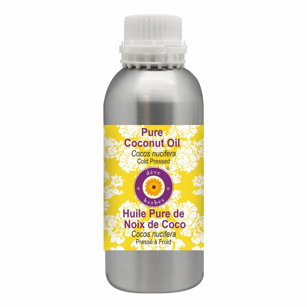 Deve Herbes Pure Coconut Oil (Cocos nucifera) Cold Pressed 300ml (10 oz)