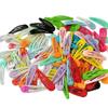 100Pcs Snap Hair Clips Candy Color Glossy 2 Inches No Slip Metal view 1