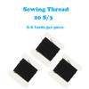 50 Pieces Hair Extensions Clips Stainless Steel Snap Clip for Wigs 9-teeth 32mm, 3pcs Weaving Thread, 6pcs Sewing Neeldes (Black) view 3