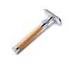 Double Edge Razor for Men, ODM Natural Wood Handle Safety Razor with All Metal Waterproof Head, Classic Handle Double Edge Safety Razor, Collector's Edition Gift for Family & Friends BTS-304 view 1