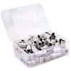 100 Pieces Large Nail Sanding Bands Professional Nail Manicure Great Fit for Nail Drill Bits for Acrylic Nails (240 Grit, Zebra) view 1
