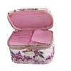 Conair Travel Makeup Bag, Large Toiletry and Cosmetic Bag, Perfect Size for Use At Home or Travel, Train Case Shape in Pink Floral Print view 4