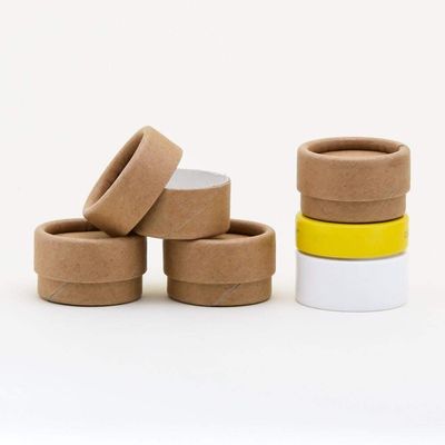 1/4 OZ / 7.4mL Kraft Paperboard Lip Balm/Salve/Cosmetic/Lotion Jars (50)