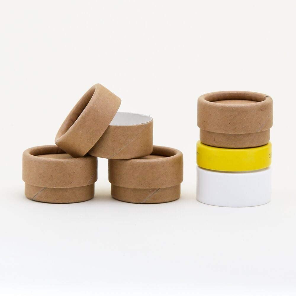 1/4 OZ / 7.4mL Kraft Paperboard Lip Balm/Salve/Cosmetic/Lotion Jars (300)