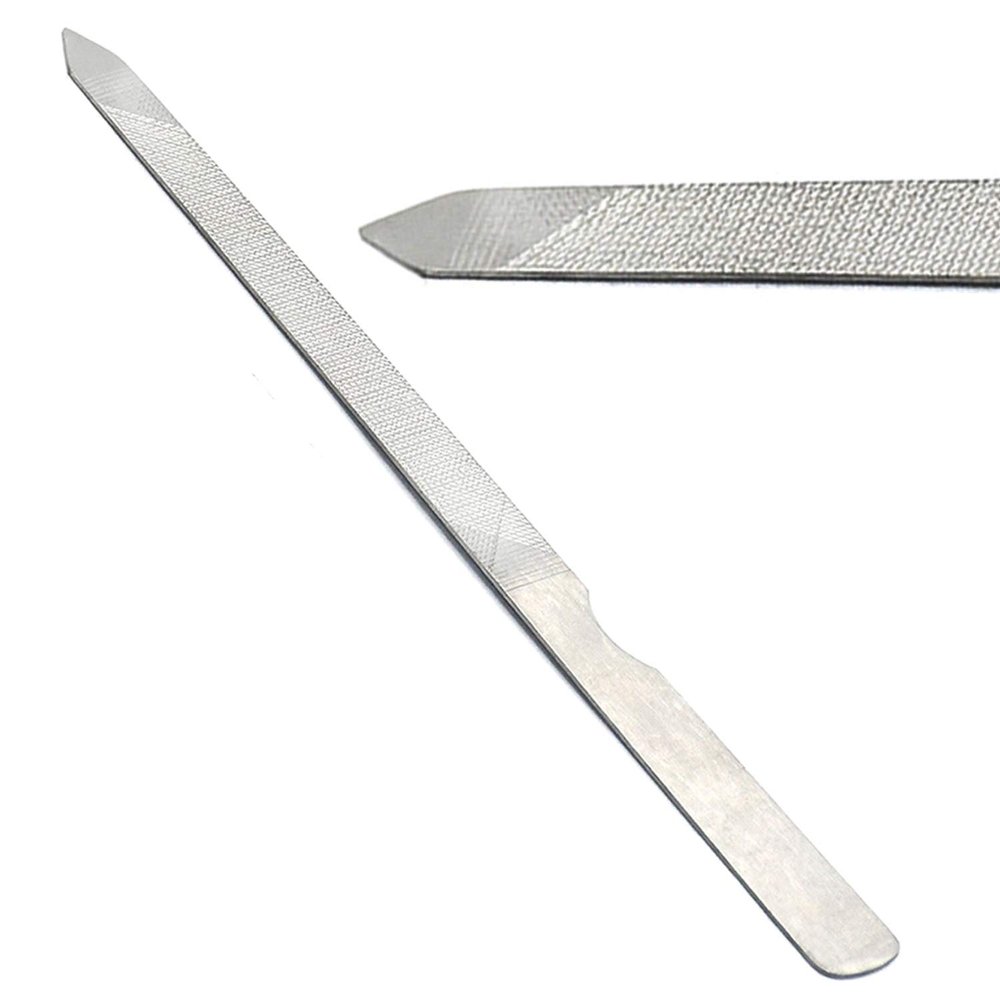 AAProTools Double Sided Triple-cut Nail File Stainless Steel German Grade Manicure File