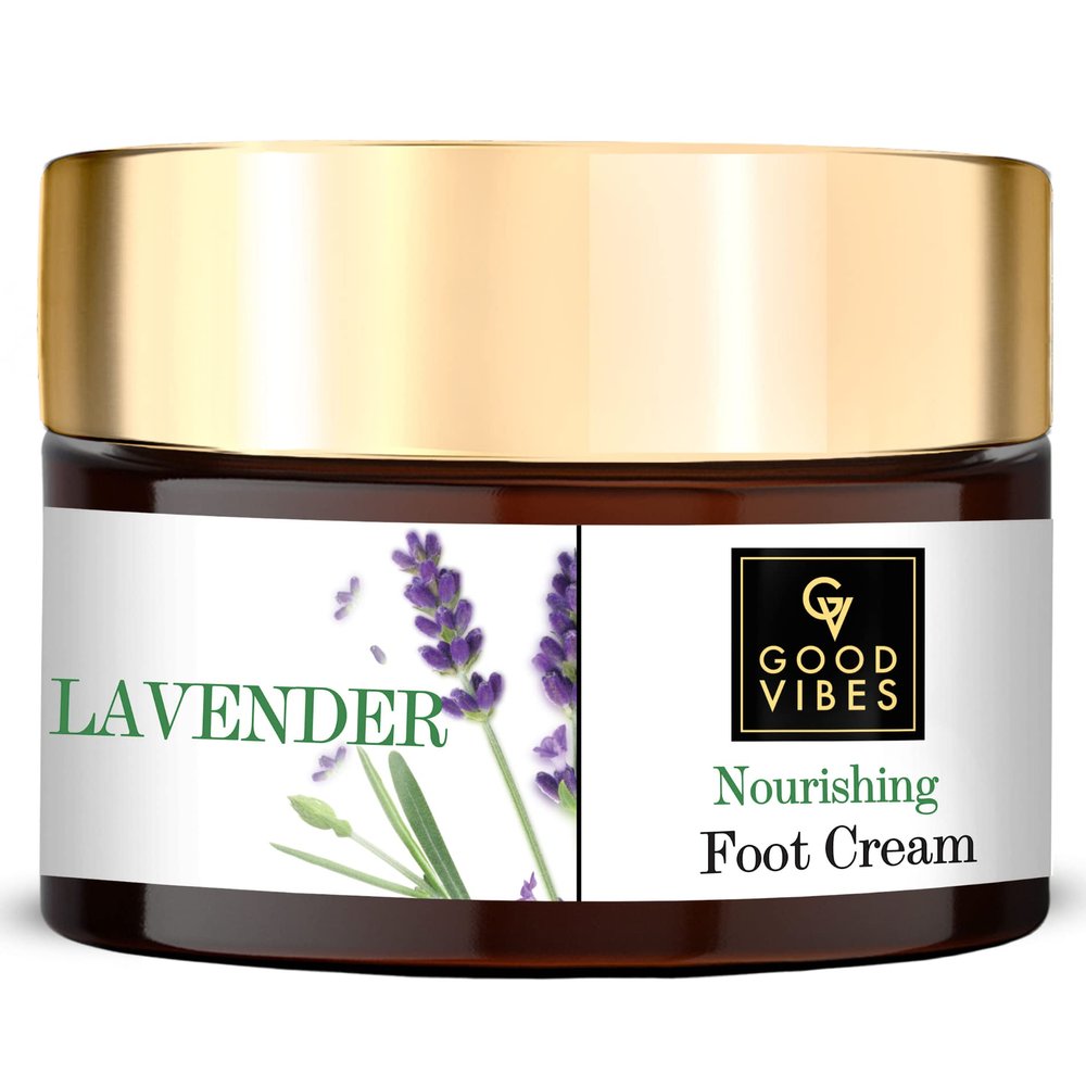 Good Vibes Lavender Foot Therapy Cream - 50 g - Moisturization, Nourishing and Softening for Dry and Flaky Skin