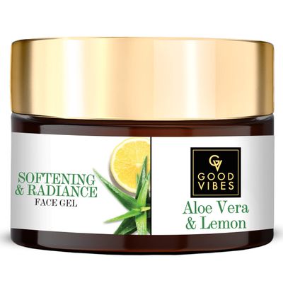 Good Vibes Plus Aloe Vera and Lemon Softening and Radiance Gel - 50 g - Removes Blackheads and Helps Illuminating Skin