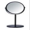 WENKO Model Assisi Cosmetic Mirror with 100% Mirror Surface 3X Magnification Tiltable Steel Black Dimensions 18.5 x 34.5 x 15 cm view 1