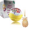 Bath Bombs Jewelry with Necklace Pineapple Inside - Perfect Treasure Hidden in Huge Bath Bomb - Fizzy and Bubble Organic Bathbomb in Gift Box for view 1
