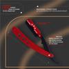 Red Black Barber Staright Edge Salon Hair Cut Razor 100% Stainless Steel with 10 Blades by "FLAME STAR" view 4