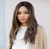 Lennox (Exclusive) Lace Front & Monofilament Part Synthetic Wig by Rene of Paris in Plumberry Jam-LR, Length: Long view 1