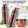 Nuspa Moroccan Argan Oil Hair Care Set - Sulfate Free for Damaged, Dry, Frizzy, Color Safe, Keratin Treated Hair with Long Lasting Shine view 4
