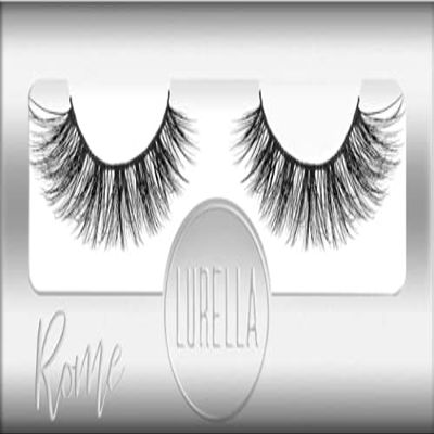 Lurella Cosmetics 3D Plush Synthetic Eyelashes: False Eyelashes made with Synthetic Fibers. Elevate Your Look to the Next Level With Our High Quality, Reusable Lashes. (ROME)