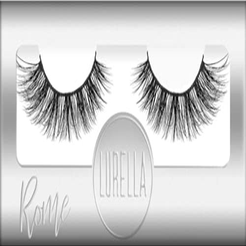 Lurella Cosmetics 3D Plush Synthetic Eyelashes: False Eyelashes made with Synthetic Fibers. Elevate Your Look to the Next Level With Our High Quality, Reusable Lashes. (ROME)