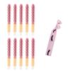 10 Pcs Cute Pink Lash Cleanser Brushes Lash Shampoo Brushes for Eyelash Extensions Cosmetic Brushes Peel Off Blackhead Brush Remover Tool Nose Cleaning Washing Brush view 1
