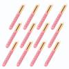 10 Pcs Cute Pink Lash Cleanser Brushes Lash Shampoo Brushes for Eyelash Extensions Cosmetic Brushes Peel Off Blackhead Brush Remover Tool Nose Cleaning Washing Brush view 3