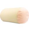 Microbead Bolster Neck Roll Pillow, Gently Body, Head, Neck & Shoulders No Pain Rest, Relax Sleep - Silky Feel Prevent Wrinkles & Hair Breakage - Lightweight Cylinder Tube, 14" x 8", Off White Cream view 1