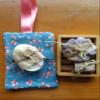 SET #5 of homemade Soap, Shampoo Bar, Face Bar and Bamboo Holder & Pouch view 1
