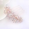 Magik Women Bride Hairpin Hair Side Comb Clip Floral Head Piece Crystal Flower Hair Pins (#F White Flower) view 1