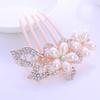 Magik Women Bride Hairpin Hair Side Comb Clip Floral Head Piece Crystal Flower Hair Pins (#D Daisy) view 1